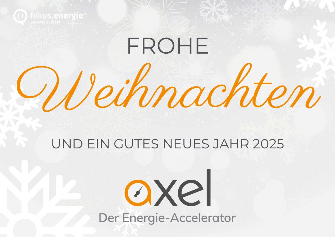 Wir schauen auf ein besonderes Jahr zurück – und sagen allen, die uns bei unserer Arbeit als Förderer, Partner oder Experte unterstützt haben, herzlichen Dank.
Wir wünschen besinnliche Weihnachtsfeiertage und viel Glück &amp; Erfolg in 2025.

AXEL Highlights: tinyurl.com/ywujbrsk