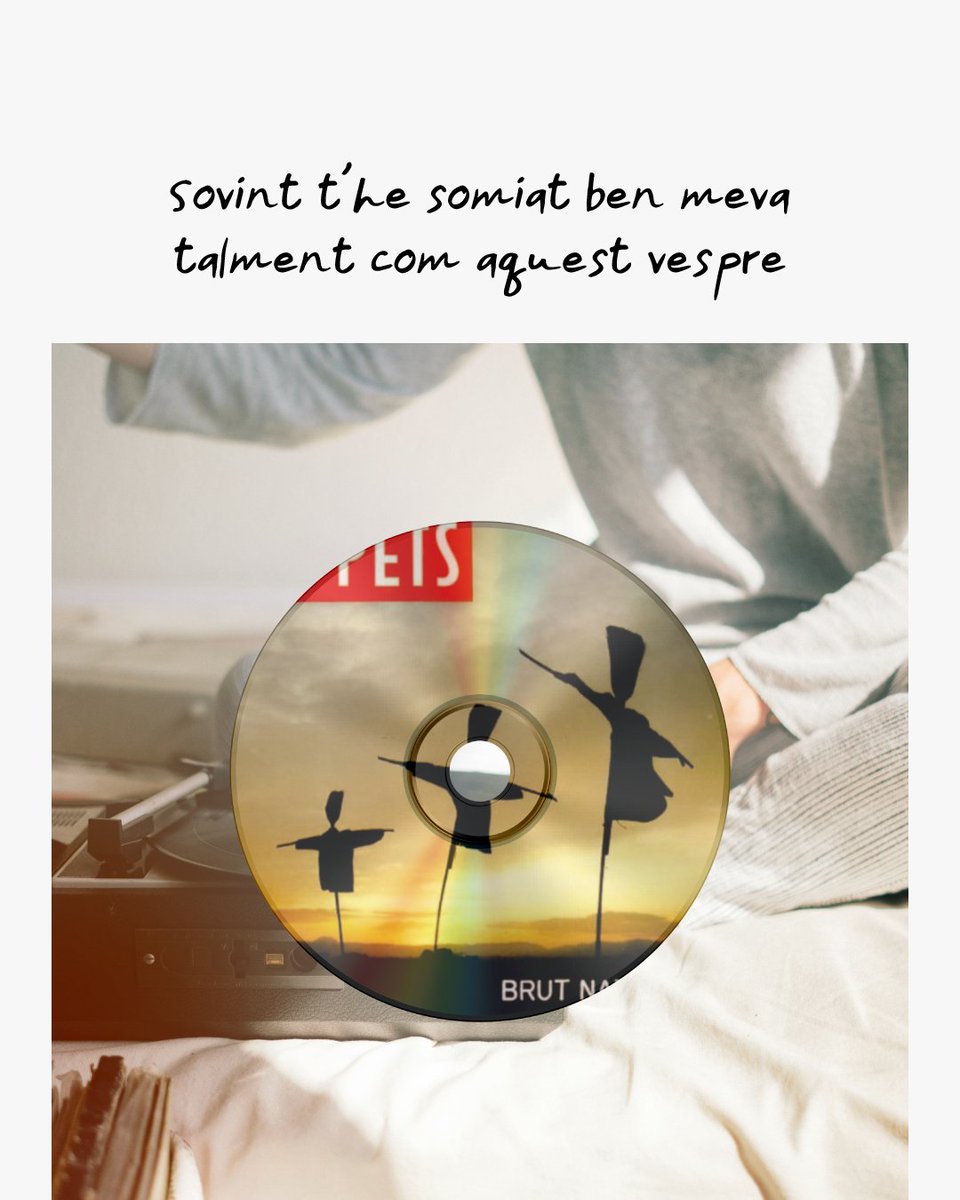 📀 Artista: Els Pets
🎵 Cançó: Segon Plat
💿 Disc: Brut Natural

Troba el disc aquí 👉🏼 discos.cat/disco/6009/bru…