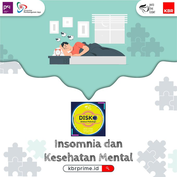 beritaKBR's tweet photo. Kamu ingin tidur cepat, tapi selalu susah tidur!
Kemungkinan kamu terkena gangguan tidur atau #insomina. Banyak lho faktor kenapa bisa terkena insomnia, salah satunya karena kesehatan mental!
Kira kira apa ya pemicunya dan bagaimana menghindari insomnia?
Dengarkan #PodcastDISKO https://t.co/7iWBVO8qjo
#PodcastIndonesia