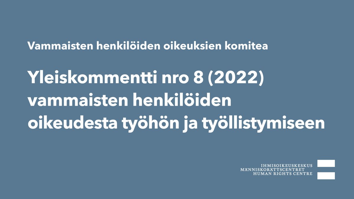 Ihmisoikeuskeskus tweet media