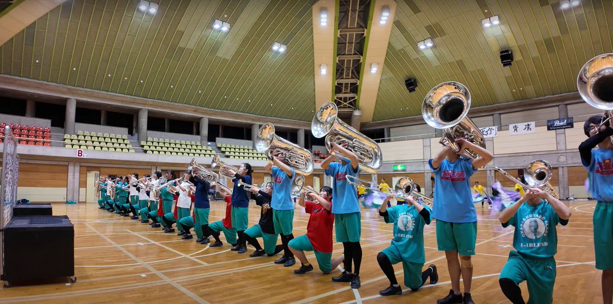 🟡#大洗高校マーチングバンド「BLUE－HAWKS」🟡 🔴2024