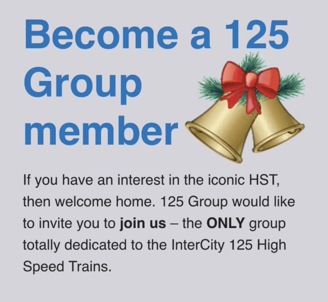 🎄The shops are busy, parking is a nightmare, you’ve run out of present ideas….well why not gift a 125Group membership instead? 🎄

It’s easy…just click the link below and we’ll do the rest. 

125group.org.uk/become-a-125-g…