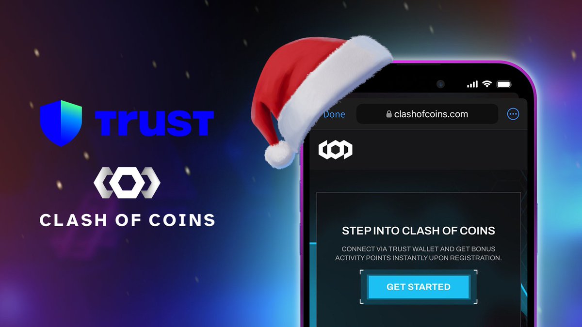 clashofcoins's tweet photo. TRUSTDrop is live!

This holiday season, we’re teaming up with @TrustWallet to celebrate their users.

If you’re a TRUST user, claim your bonus here:
https://t.co/yQR3KYjnJK

Together, we’re making Web3 more fun, rewarding, and engaging. https://t.co/ZoHrqb7Sne