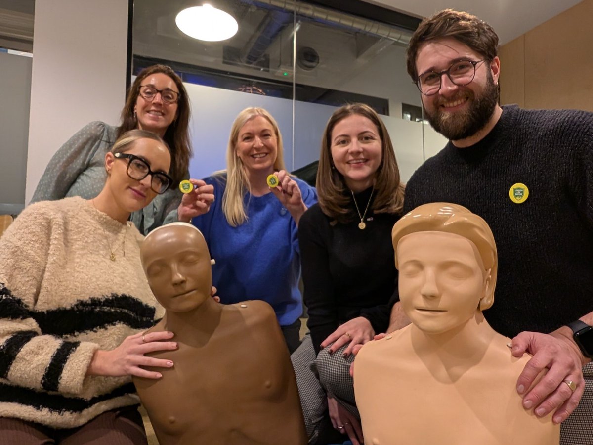 NHS Charities Together π (@nhscharities) on Twitter photo We were thrilled to partner with @omazeuk last year and raise Β£2.6m for projects that will help more people survive a cardiac arrest in the community.
Members of our teams recently reunited to take part in CPR training with <a href="/Ldn_Ambulance/">London Ambulance Service</a> to see the difference funding will make. We were thrilled to partner with @omazeuk last year and raise Β£2.6m for projects that will help more people survive a cardiac arrest in the community.
Members of our teams recently reunited to take part in CPR training with <a href="/Ldn_Ambulance/">London Ambulance Service</a> to see the difference funding will make.