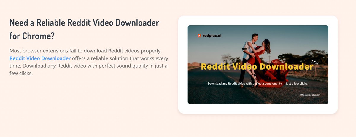 Shanice_Nici's tweet image. Reddit 视频下载器 | Reddit Video Downloader 上线

🫴指路：redplus.ai/reddit-video-d…

·  填写 URL 即可匹配视频 ✅
·  在线高速高质量下载 ✅

大家可以试试，所有 Reddit 视频都可以无痛免费下载啦，含有声音~ 速度超快

#UPDATE #Reddit #Redplus #update