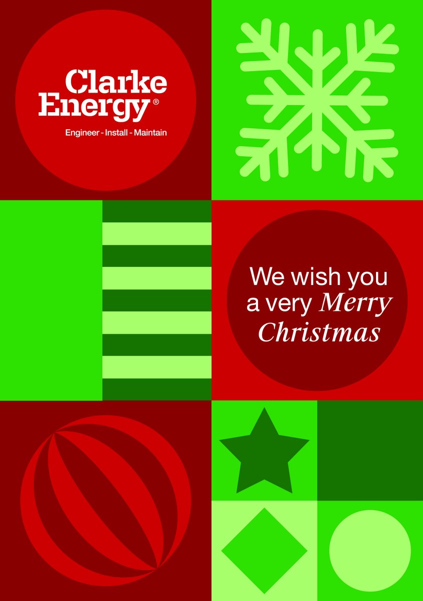 Wishing you a joyful holiday season and a happy Christmas from all of us at Clarke Energy.🎄