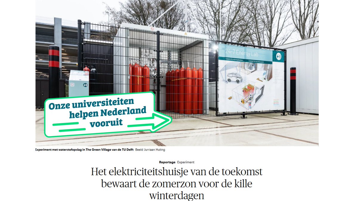 tweetsunl's tweet image. 🌞 De zomerzon bewaren voor de winter ❄️
Een elektriciteitshuisje dat energie opslaat in de zomer om op donkere winterdagen te gebruiken. Universiteiten en wetenschap brengen ons dichter bij een duurzame toekomst. Lees meer: trouw.nl/wetenschap/het… ♻️🔋