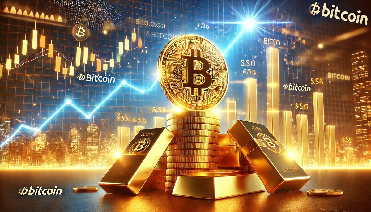 BitcoinRadars's tweet photo. Bitcoin atteint un nouveau sommet de capitalisation boursière, se rapprochant de celle de l'or. https://t.co/Yrz4V2iD7d
