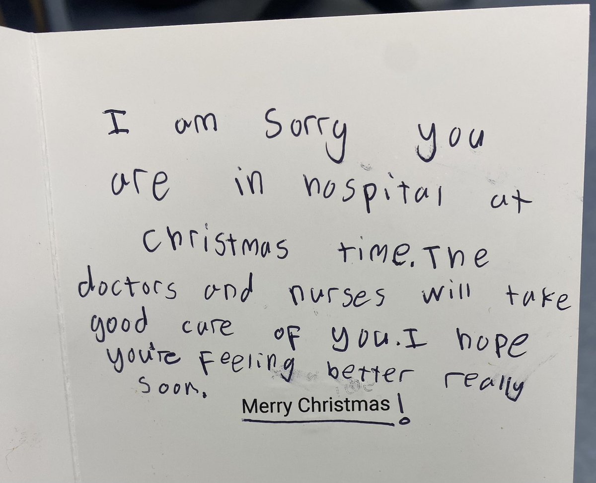 Jen Johnston (@littlepersondoc) on Twitter photo A local primary school P6 class delivered Christmas cards for the children who are in hospital over Christmas. Such a lovely thought.
Please know they have been gratefully received. Thank you! Merry Christmas to you all.
<a href="/GlencraigIPS/">Glencraig Integrated Primary School & Nursery Unit</a> <a href="/BelfastTrust/">Belfast Trust</a> A local primary school P6 class delivered Christmas cards for the children who are in hospital over Christmas. Such a lovely thought.
Please know they have been gratefully received. Thank you! Merry Christmas to you all.
<a href="/GlencraigIPS/">Glencraig Integrated Primary School & Nursery Unit</a> <a href="/BelfastTrust/">Belfast Trust</a>