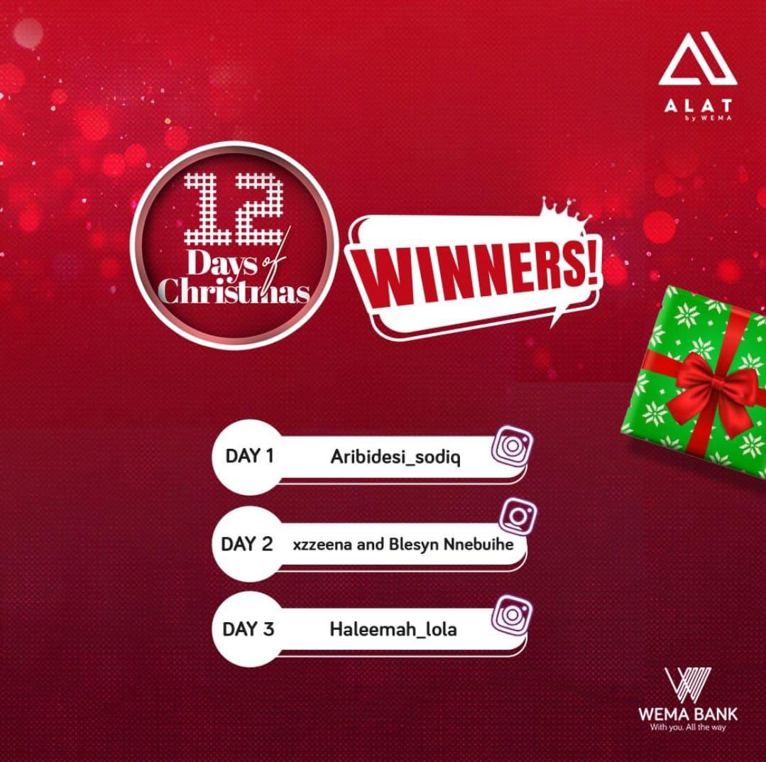 Aaliyah_Lillli's tweet photo. Your name can be next on the list. Download and transact with @alat_ng and stand to win presents ๐ฅณ๐ฅณ
. #Alat12daysofXmas
#Wema12daysofXmas https://t.co/KNNDGQvaeC