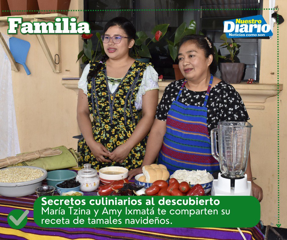 NuestroDiario's tweet photo. #FamiliaND | ¿Hacemos #tamales? Aprende el #arte de preparar los #navideños de la mano de las #expertas.
Busca HOY #NuestroDiario. 🗞️📱
📷: Edgar Pocón.
https://t.co/es7YV8KH9n https://t.co/XolFZUcFfv