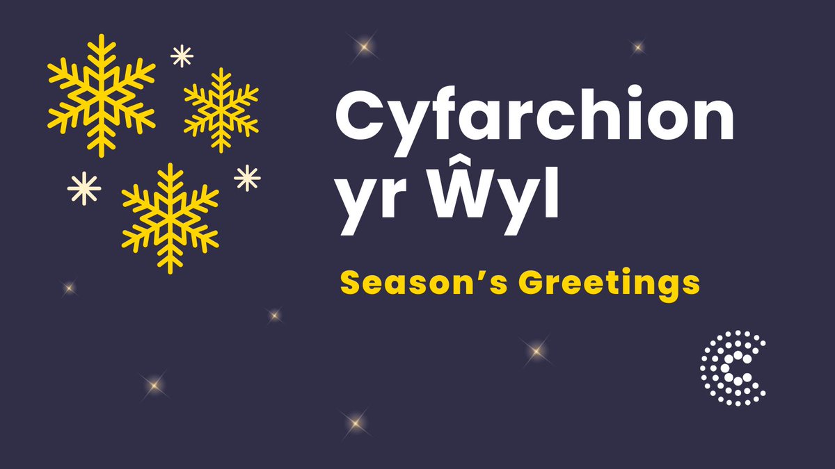Hoffai’r Coleg ddymuno Cyfarchion yr Ŵyl a Blwyddyn Newydd Dda i chi.

Diolch yn fawr iawn am eich cydweithrediad dros y flwyddyn ddiwethaf, ac edrychwn ymlaen at eich gweld yn 2025