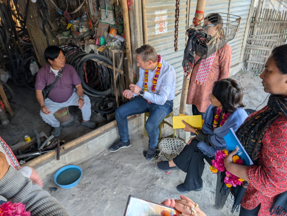 The visit of <a href="/ilo_nepal/">ILO Nepal</a> Country Director <a href="/NumanOzcann/">Numan Ozcan</a> &amp; UNHCR Nepal Rep. Monique Sokhan to refugee settlements highlighted importance of joint action in supporting Bhutanese refugees &amp; host communities with #SustainableAgriculture &amp; #Entrepreneurship.
👉tinyurl.com/ypt94zy5