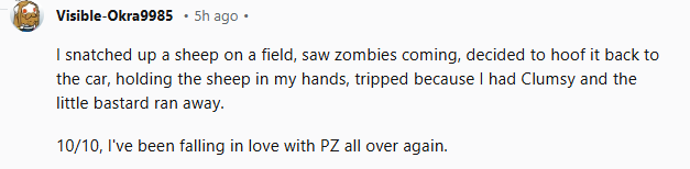 What's been YOUR favourite animal interaction in #ProjectZomboid's unstable Build 42 so far?