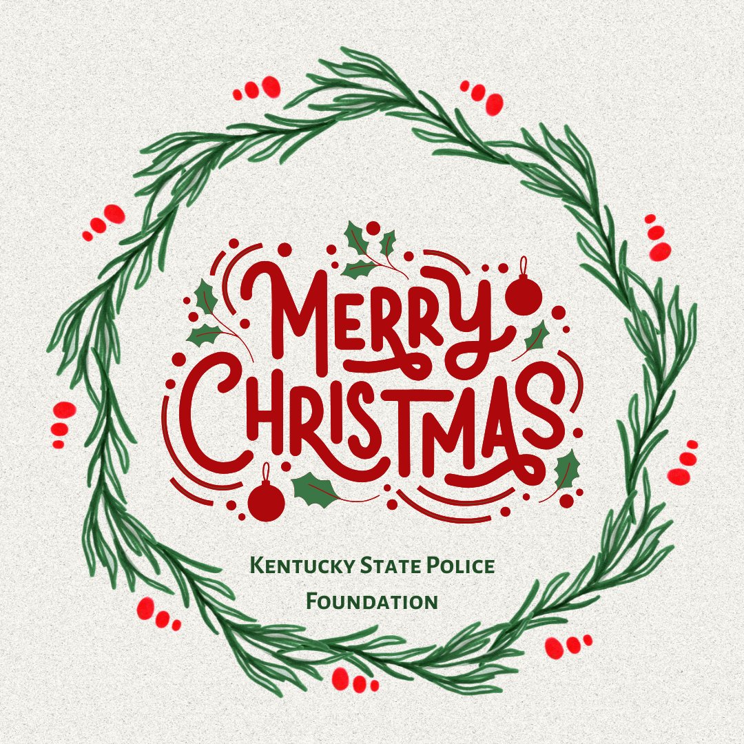 KSPFoundation's tweet image. 🎄Merry Christmas from the Kentucky State Police Foundation 🎅
We extend our heartfelt gratitude to the brave men and women of the @kystatepolice who diligently work on this holiday to protect their communities. Thank you for making Kentucky a safer place to call home.