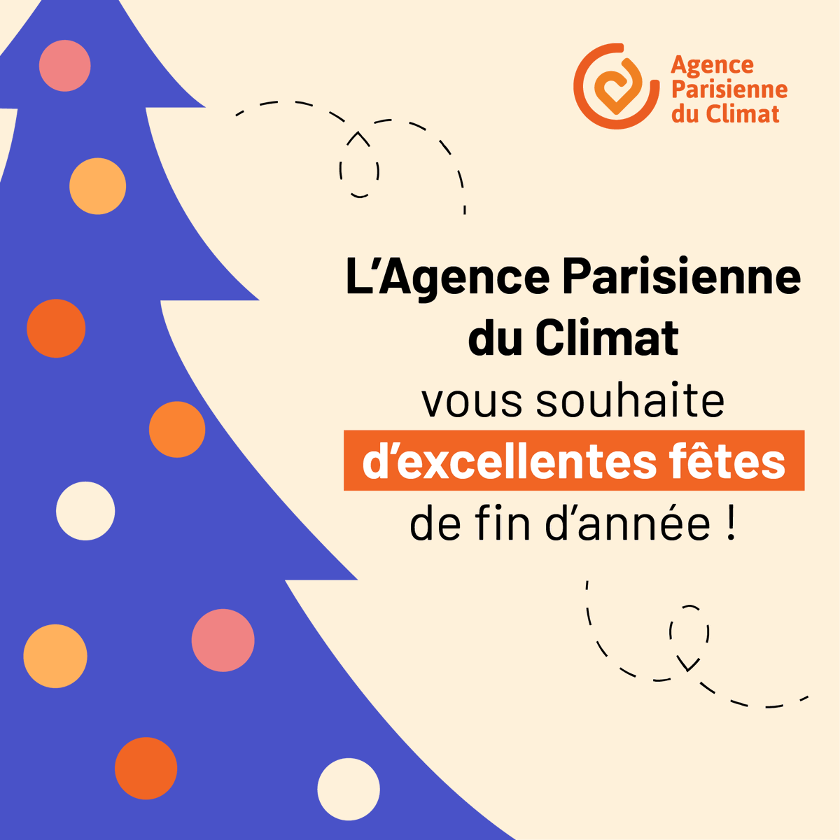 AparisClimat's tweet photo. ✨ Toute l’équipe @AparisClimat  vous souhaite de très belles fêtes de fin d'année !

🎯 Ensemble, continuons d'agir pour accélérer la #TransitionÉcologique @Paris 🌍 

Rendez-vous en janvier !

Pour consulter nos dernières actualités : https://t.co/qmkXusc1mu https://t.co/u76ckIqWTb
