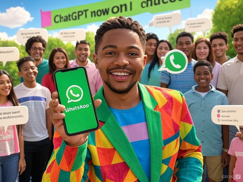 everythinginai's tweet photo. #ChatGPT @ChatGPTapp is now available on
@WhatsApp. 
You just need to register the number +1 (800) 242-8478 wherever you are in the world and you can prompt the AI.

Image generated by #Grok @grok https://t.co/X53fcWy3lZ