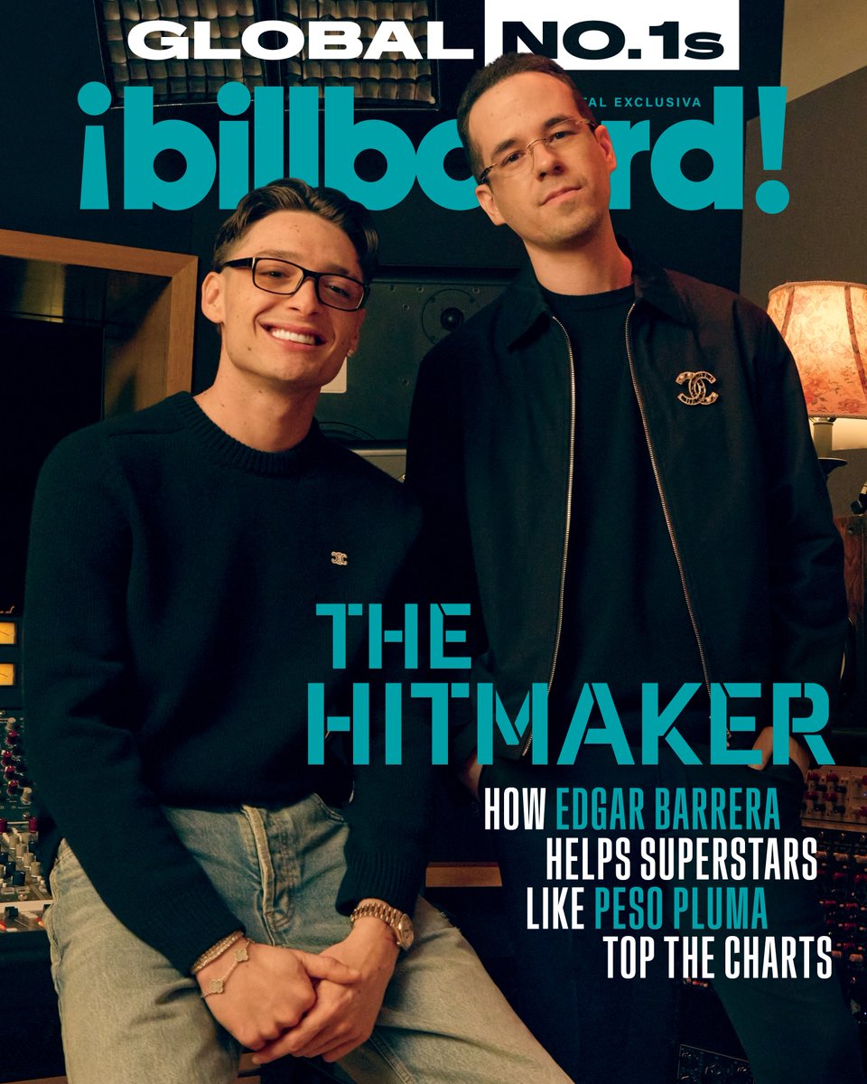 billboard (@billboard) on Twitter photo .<a href="/edgarbarrera/">edgar barrera</a> is #BillboardEspañol's cover star as part of Billboard's first-ever Global No. 1s series ✍️🌎
Latin music's most in-demand songwriter has orchestrated hits alongside megastars like Peso Pluma — and just secured his second consecutive songwriter of the year .<a href="/edgarbarrera/">edgar barrera</a> is #BillboardEspañol's cover star as part of Billboard's first-ever Global No. 1s series ✍️🌎
Latin music's most in-demand songwriter has orchestrated hits alongside megastars like Peso Pluma — and just secured his second consecutive songwriter of the year