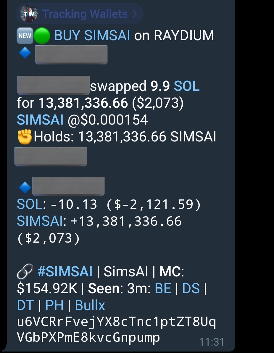 Killiona1re's tweet photo. $SIMSAI #SIMSAI
154K -> 2.4M
Do you want easy wins like that? Start @TrackingWallets with @S0lanaMakers today!
You want to join? DM @Killiona1re or fill out the form below :
https://t.co/KLzBisjQIr https://t.co/TM0d2kElaU