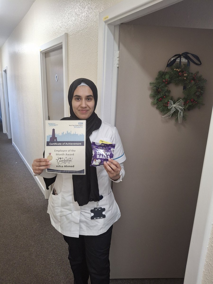 Meet Hifsa, our employee of the month 🙌 Hifsa joined our team last month and has fit right in. She's been great with our stroke rehab patients and supporting with our therapy groups!!