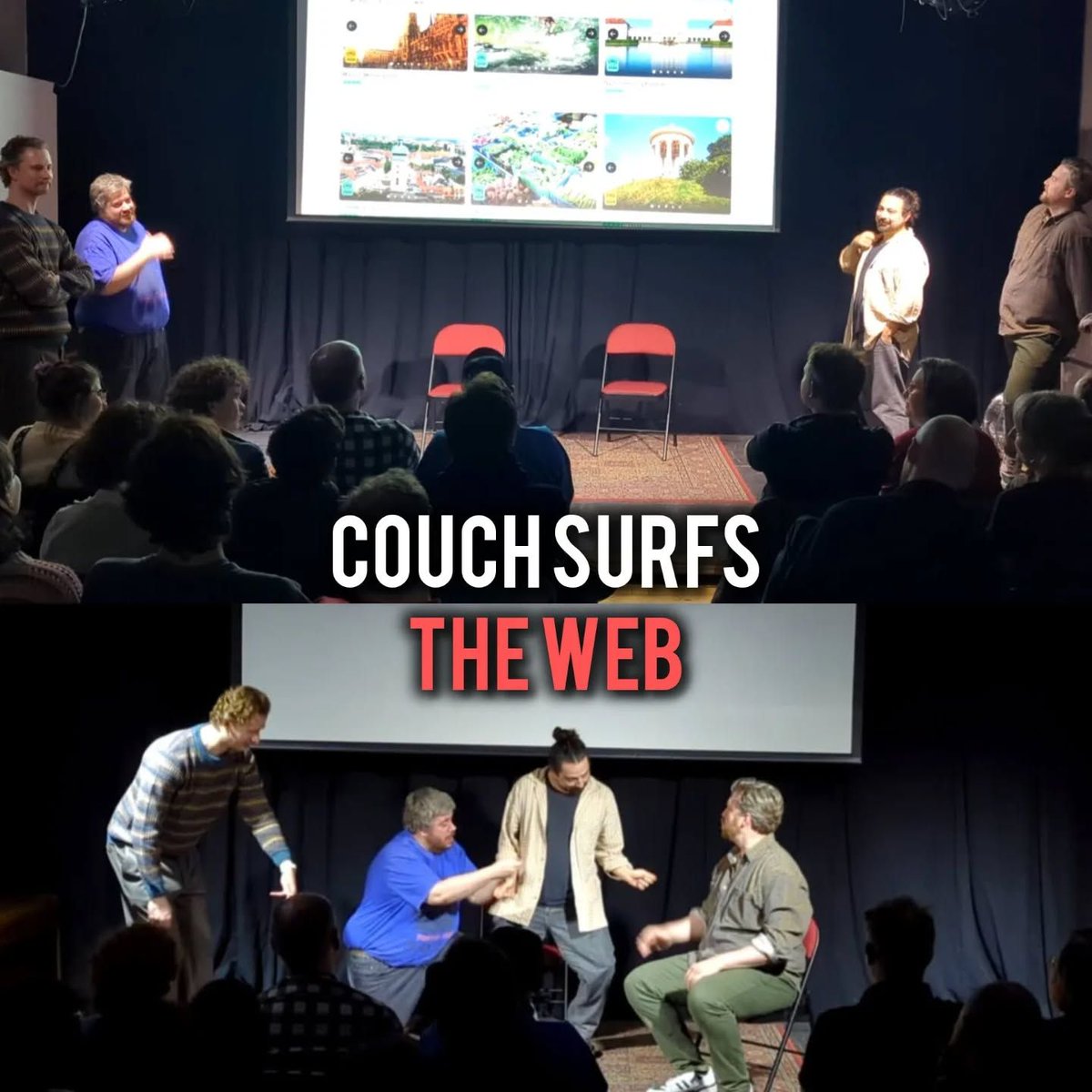 Couch Surfs the Web!

🛋️🌊💻

A fun final show of the year from <a href="/couchimprov/">Couch (improv) 🛋️</a> who now know how much electricity should cost per kilowatt hour

See ya next year!
