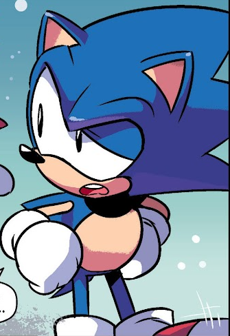 SmolBlueSavior's tweet photo. The jackal didn't seem that bad... Sonic was still skeptical, but maybe he was wrong about the former villain.

"Huh..."

He'll at least try to get along with the other, for the sake of their new team if anything else.

"I guess it'll be alright if you stick around." https://t.co/SM29kL1e0F