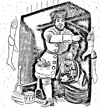 FrKnickerbocker's tweet photo. HYMN OF THE DUTCH CHILDREN TO SANTA CLAUS

Santa Claus, good, holy man,
Put on the best clothes that you can;
Go clad therewith to Amsterdam,
From Amsterdam to sunny Spain,
Where oranges and apples reign;
And likewise those granate surnamed;
Roll through the streets all unclaimed.
Santa Claus, my dear, good friend,
To serve you ever was my end;
If you now something will give;
Serve you I will, long as I live.