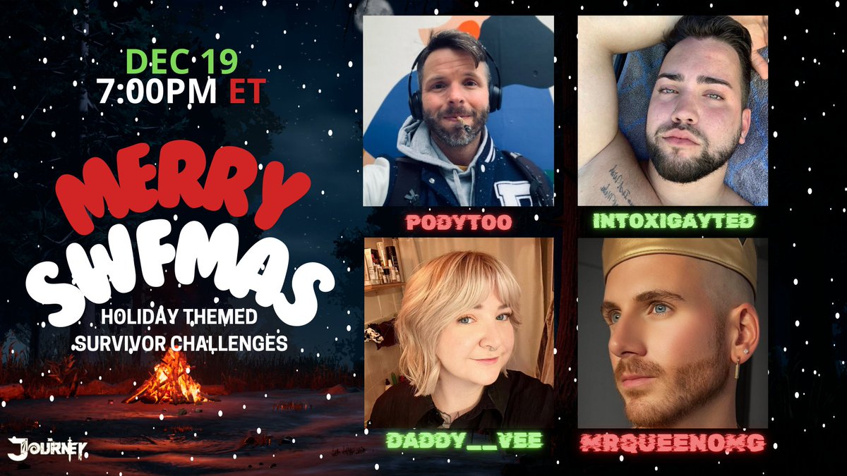 podytoo's tweet photo. Tonight!!! Holiday funsies with the incredible @dadddy__vee  @MrQueenOMG and @IntoxigaytedTV https://t.co/2WNSIWQSn9