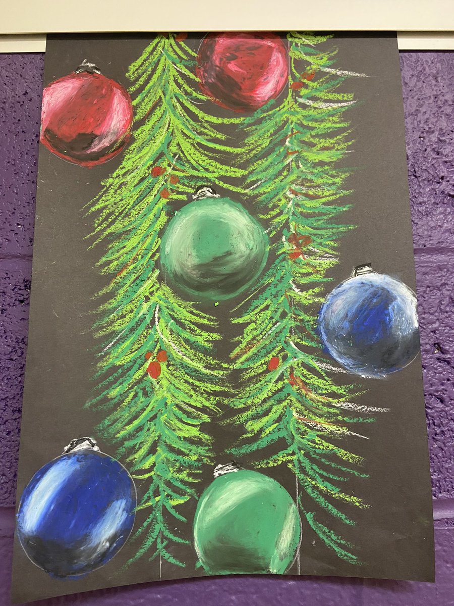 St. Rose students created holiday themed artwork. Merry Christmas from room 102!