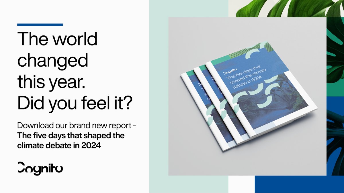 Our new report – Five days that shaped the climate debate in 2024 – features analysis from our Sustainability Practice on the consequences of a mega-year in the climate transition. Download the report: bit.ly/49JRHkm