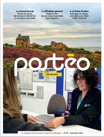 Le dernier magazine #Postéo Bretagne est en ligne !
Au sommaire : 
🚎La vente de titres de transport BreizhGo en bureaux de poste
🤝Rapprocher les services essentiels des citoyens
🍴 Du Portage de repas
le-groupe-laposte.cdn.prismic.io/le-groupe-lapo…