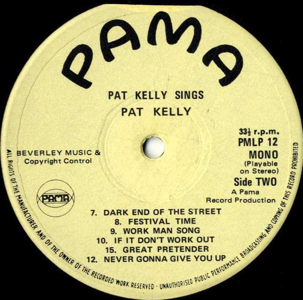 🎶✨ Pat Kelly - Pat Kelly Sings (1969) ✨🎶

A rocksteady classic from the golden era, showcasing his smooth vocals on hits like "Since You Are Gone" &amp; "Talk About Love". A must-listen!

#PatKelly #Rocksteady #ReggaeClassic #PamaRecords