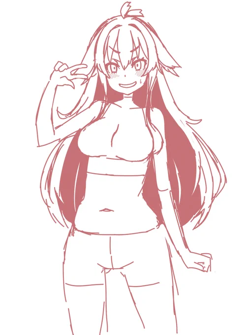 普段描かないの描いてるとさ 服どう書けばいいのかマジでわからないよね よさげな服案ないかしら