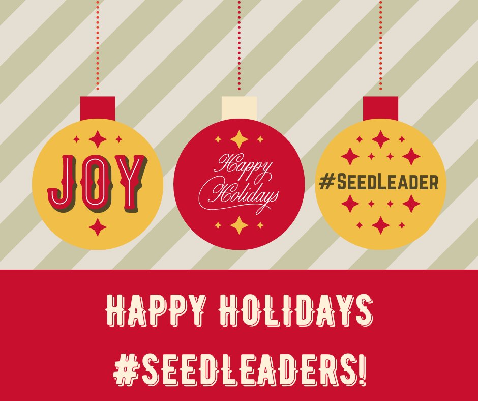 ISUSeedGrad's tweet photo. Happy holidays to all our #SeedLeaders! Thank you for all your support of the STB program. https://t.co/JFyLBgap7C
