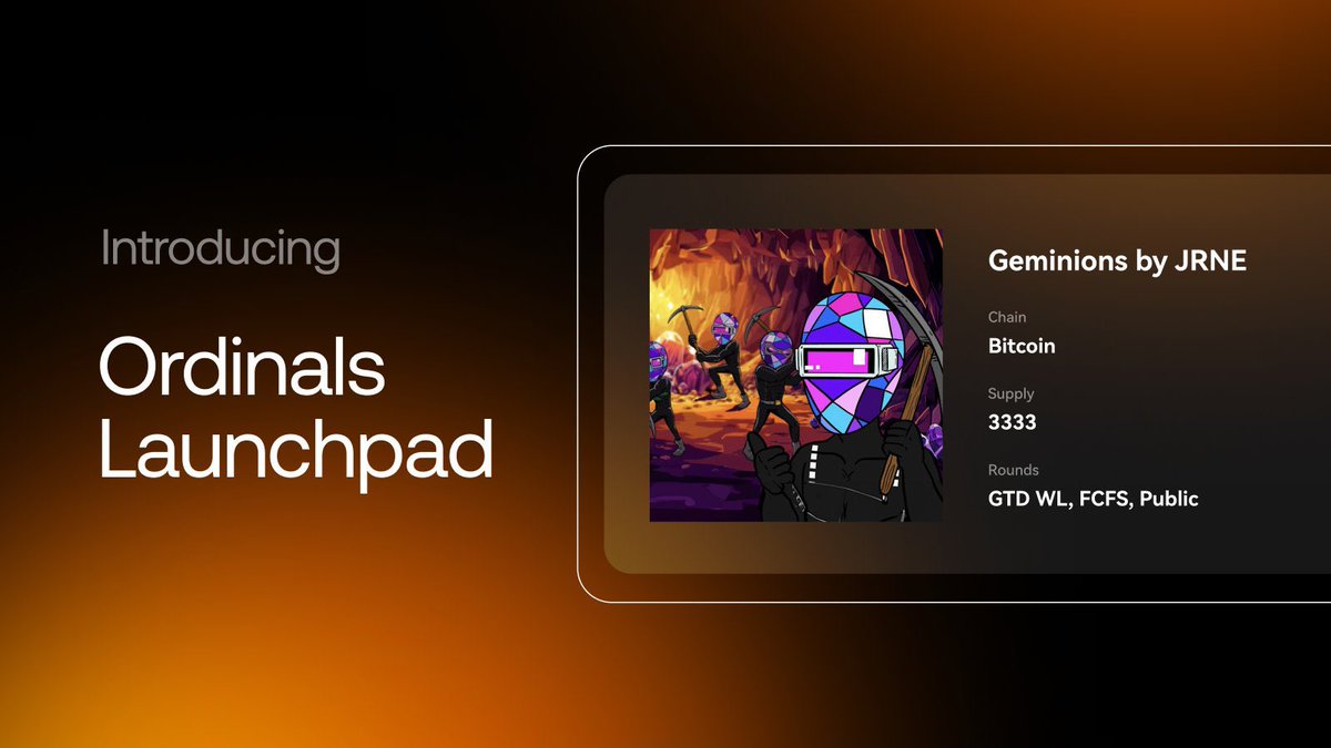 ๐๐๐ฌ ๐๐ข๐ญ๐๐ข๐ง๐ ๐ (@kinglegolas_eth) on Twitter photo Las Bitking x Geminions๐
๐Draw 3x GTD
Mint Details
Supply: 3,333
Mint Price: TBA
Mint Date: December
Launchpad: OKX
To join, do the following:
๐ง Like + RT
๐ง Follow <a href="/KingLegolas_eth/">๐๐๐ฌ ๐๐ข๐ญ๐๐ข๐ง๐ ๐</a>, <a href="/GeminionsBTC/">Geminions by JRNE</a>, @Juandeaggg, @JRNEofficial
๐ง Drop your Taproot Address ๐
โณ24 Hours
๐ธ Las Bitking x Geminions๐
๐Draw 3x GTD
Mint Details
Supply: 3,333
Mint Price: TBA
Mint Date: December
Launchpad: OKX
To join, do the following:
๐ง Like + RT
๐ง Follow <a href="/KingLegolas_eth/">๐๐๐ฌ ๐๐ข๐ญ๐๐ข๐ง๐ ๐</a>, <a href="/GeminionsBTC/">Geminions by JRNE</a>, @Juandeaggg, @JRNEofficial
๐ง Drop your Taproot Address ๐
โณ24 Hours
๐ธ