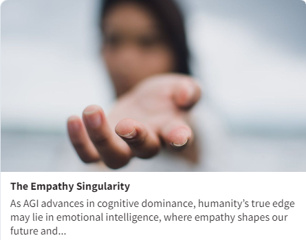 MensaFoundation's tweet image. 🤖 vs. ❤️ As AI grows, our edge is EQ over IQ. Emotional skills may outshine cognitive tasks. Will EQ become more valuable than IQ? 🤔ow.ly/mjcF50Ut2Ja #EmotionalIntelligence #AI #HumanIntelligence #UnleashingIntelligence