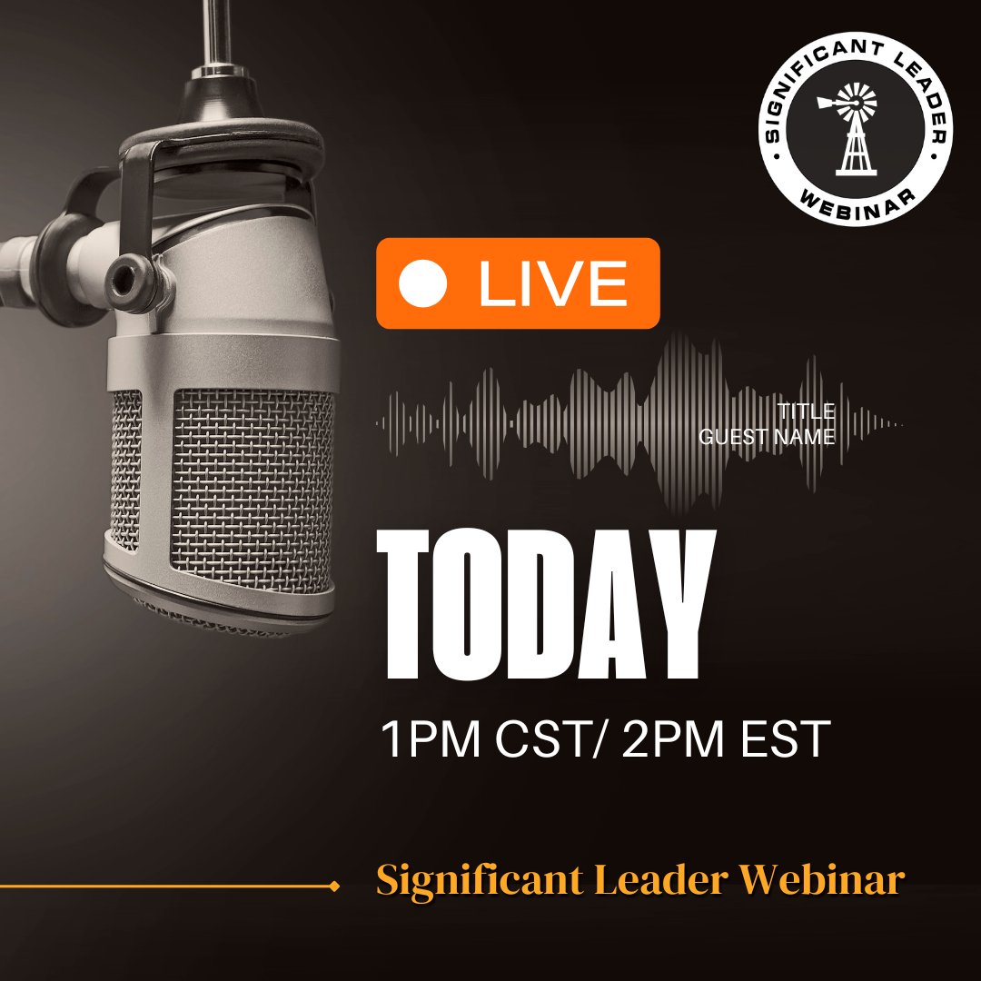 SigChurchNet's tweet image. Tag someone you think should tune in this afternoon. See you shortly!

#significantchurch #tagafriend #leadership #webinar #webinars