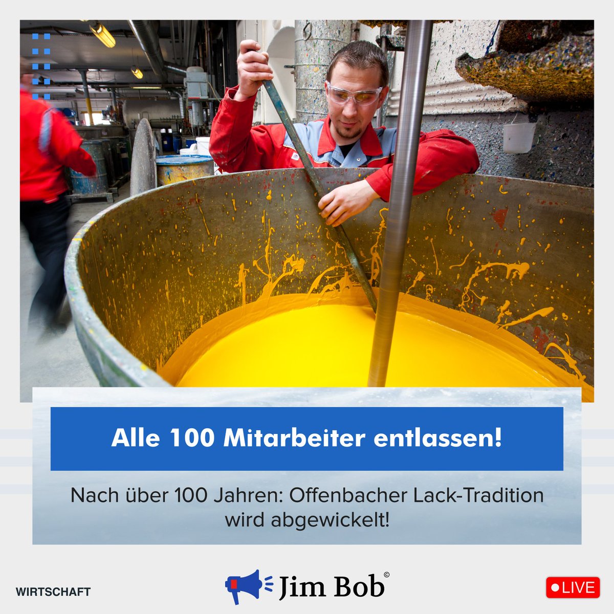 E_Boeminghaus's tweet photo. Nach über 100 Jahren: Offenbacher Traditionsfirma Alfred Clouth Lackfabrik steht vor dem Aus – 100 Mitarbeiter entlassen!

#Lackfrabrik #AlfredClouth #Abwicklung

Das Schicksal der 1917 gegründeten Alfred Clouth Lackfabrik ist besiegelt. Nach einer gescheiterten Rettung durch ein Investorenkonsortium stehen rund 100 Mitarbeiter ohne Job da. Die Geschichte des Traditionsunternehmens endet tragisch: Ende Februar 2025 soll endgültig Schluss sein. Ein weiteres Kapitel deutscher Industriegeschichte schließt sich.

Danke für den Hinweis! Horror! 

https://t.co/2RccqKMqmX