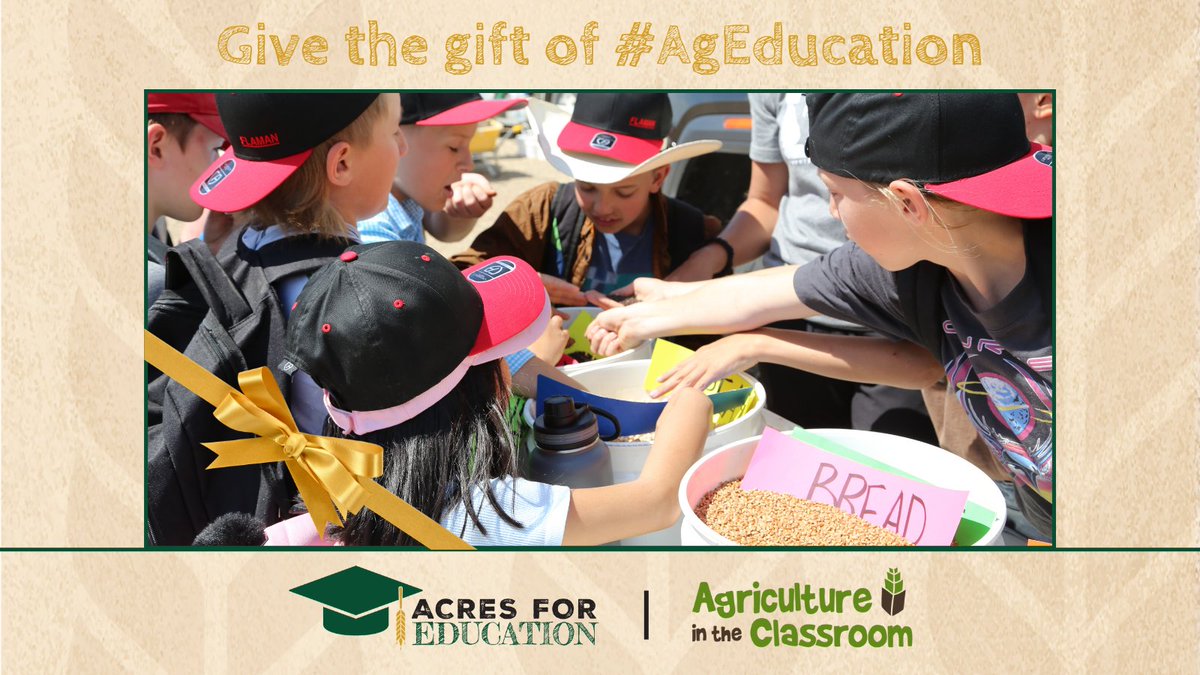 Give the gift of agricultural learning experiences this giving season! 

Your charitable donation will make a difference. Donate at: aitc.sk.ca/acresforeducat… 

#AITCSK #AcresForEducation #InvestInTheFuture #FutureFarmers #MakingADifference #SaskAg