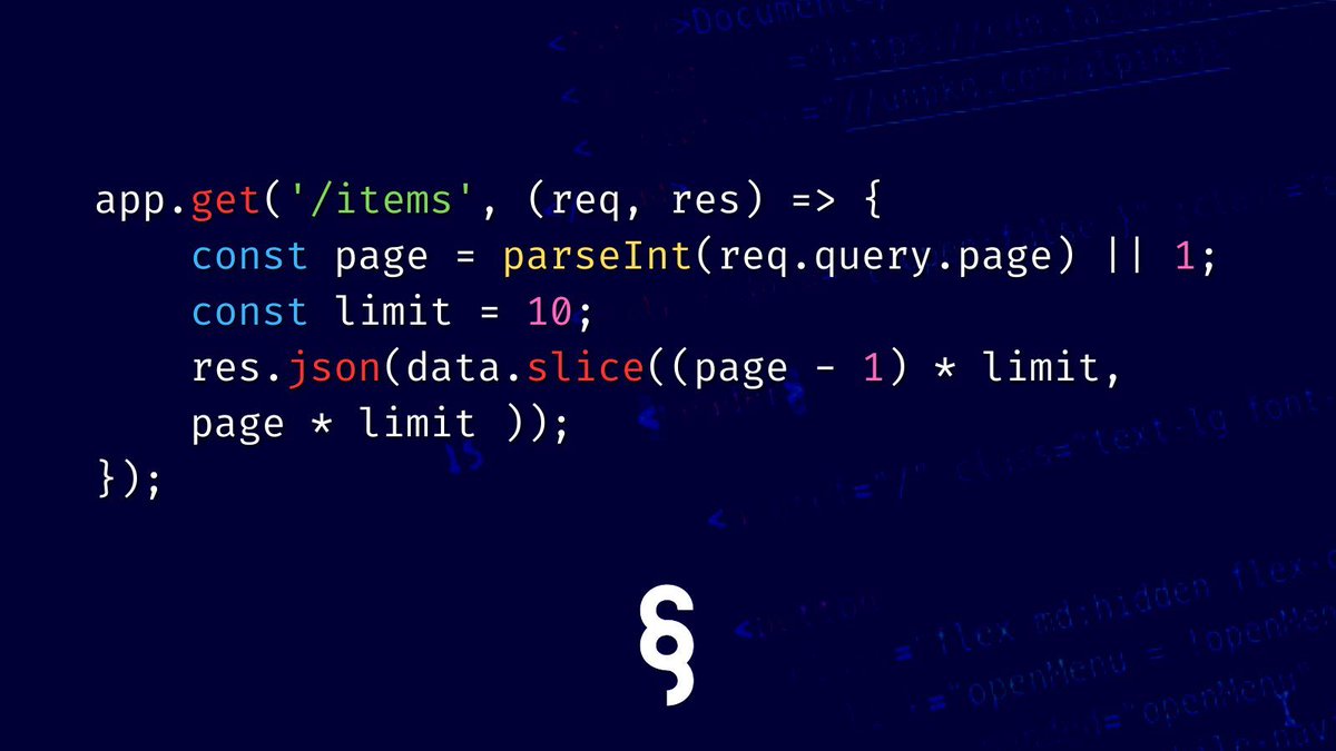 Smart_Snippet's tweet image. 🌐 Implement pagination in REST APIs. 

#RESTAPI #Pagination #SmartSnippet #AllDayDSK