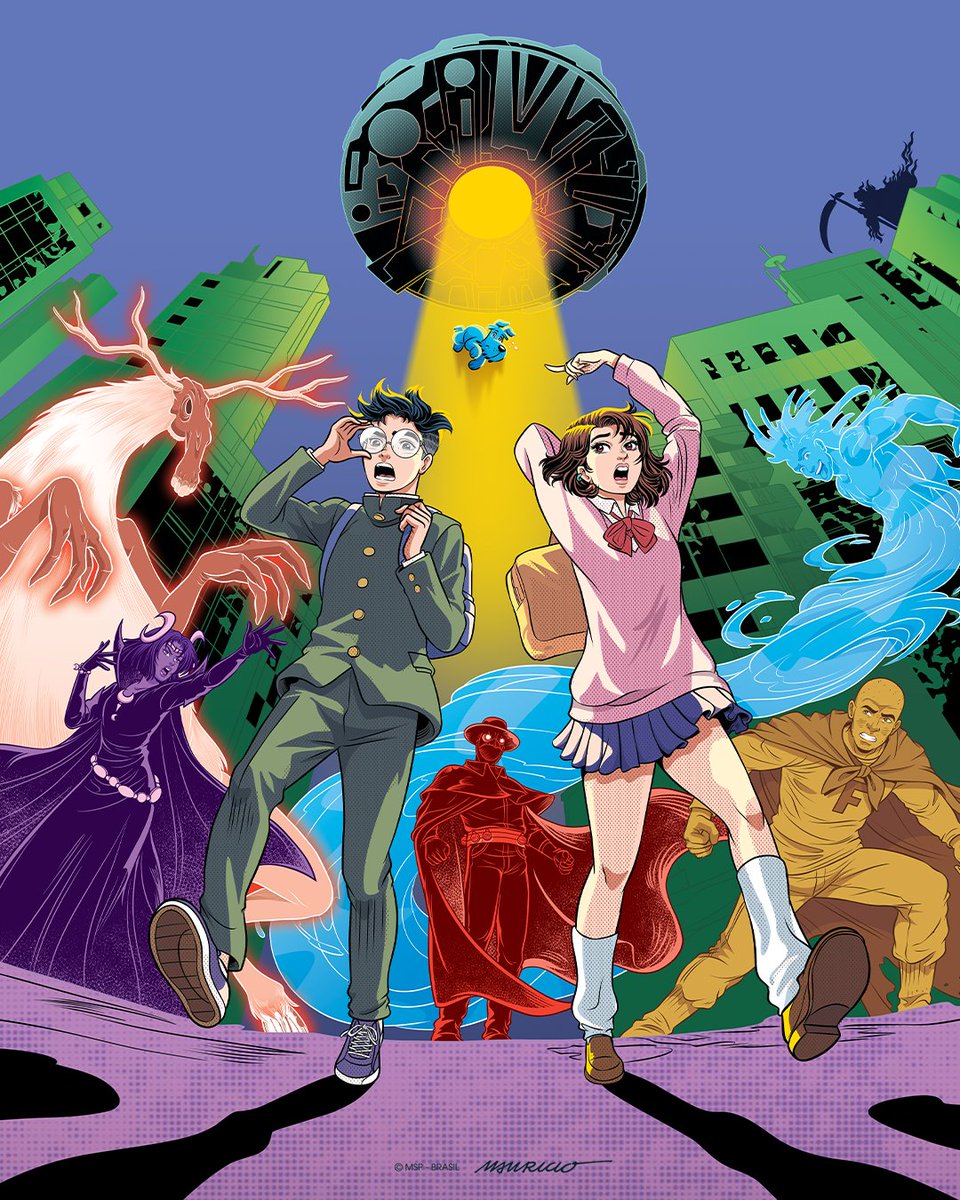 A duplinha pronta pra colocar uns yōkais pra correr. 👻👽 #DanDaDan