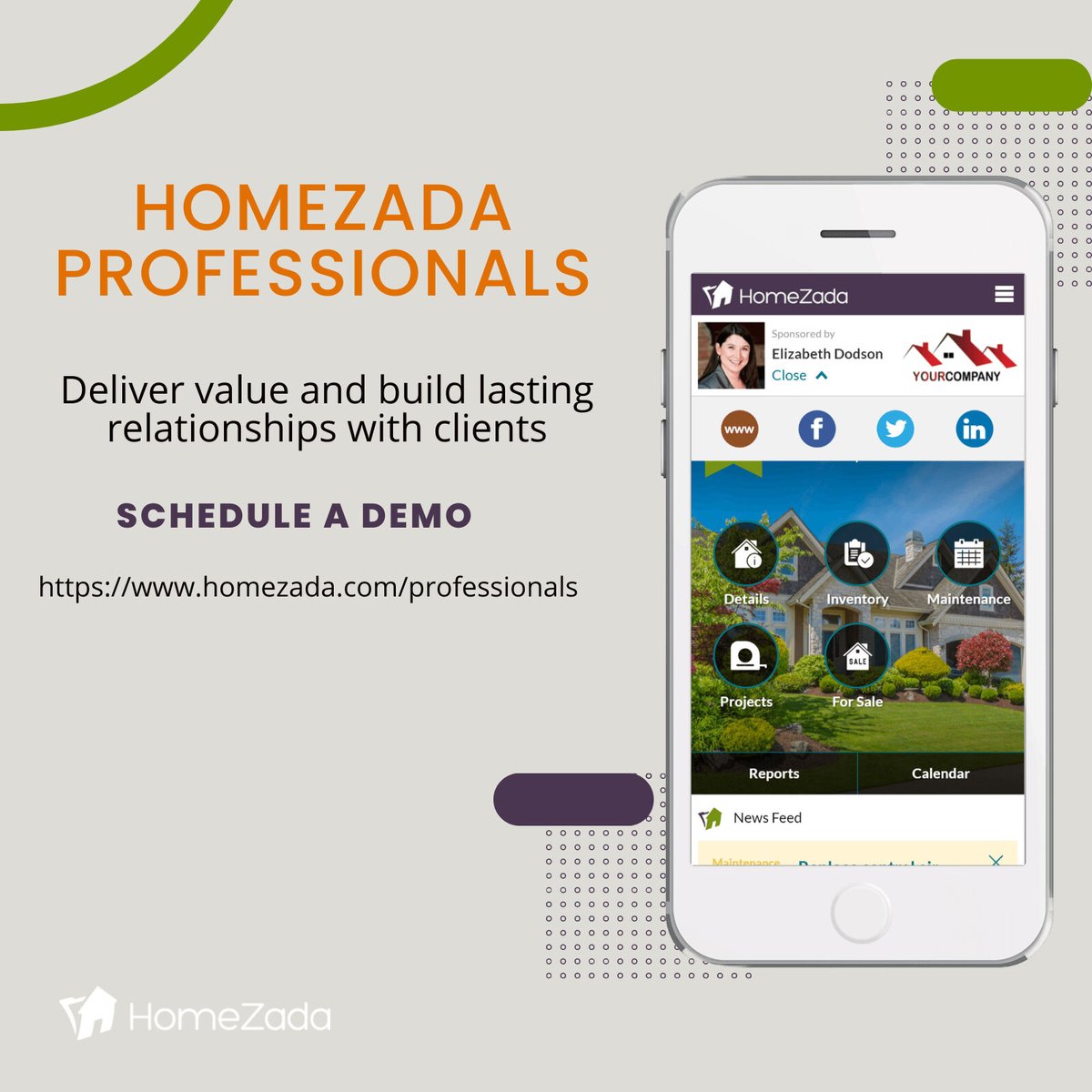 HomeZada's tweet image. Transform your real estate game with HomeZada! 🏠 

Help your client manage their home &amp;amp; connect with clients like never before.  As a gift, it's definitely better than wine!

Check it out!
👉 homezada.com/professionals?…

#RealEstate #HomeManagement #ClientLoyalty
