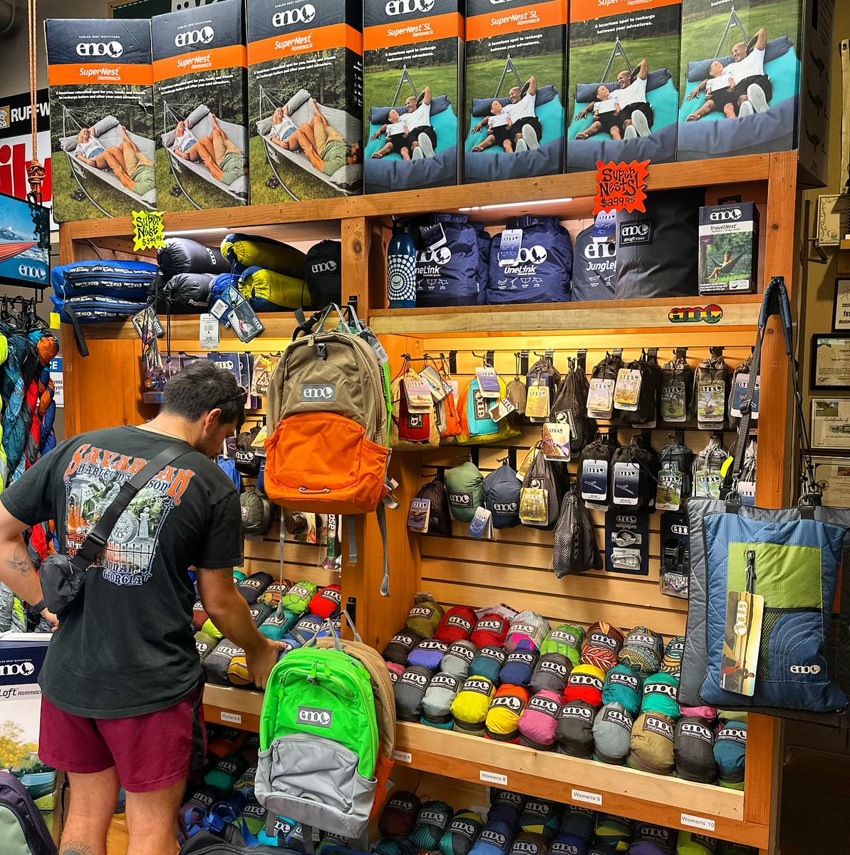 ENOHammocks's tweet photo. Need a last-minute gift? Check out your local outdoor retailer for ENO goodies galore. 

Find a shop near you: https://t.co/hxBIWWpPc8 https://t.co/u3CUb2Az20