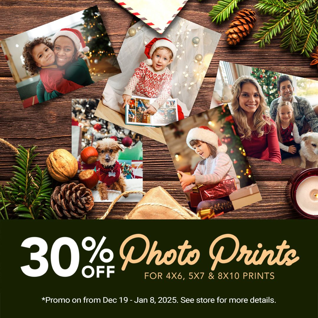 DonsPhotoLtd's tweet photo. 🎄💌🎅 Capture the joy of your holiday season with our special offer! Now is the perfect time to print your cherished memories and bring them to life. Enjoy a fantastic 30% off on 4x6, 5x7, and 8x10 regular photo prints. Promo ends Jan 8, 2025.

https://t.co/OVERer6C9F https://t.co/xRrJo459fd