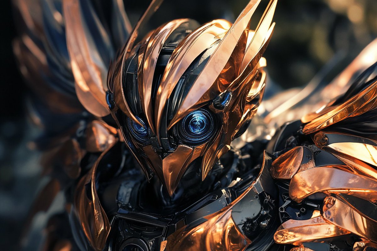 LudovicCreator's tweet image. 🎨  DYNAMIC MECHA FUSION 🎨

Base prompt :

[SUBJECT] transformed into a Dynamic Mecha Fusion, combining sleek robotic designs with organic forms. Highlight the synergy of machine and nature with metallic [COLOR1] and [COLOR2] accents

Check ALTS