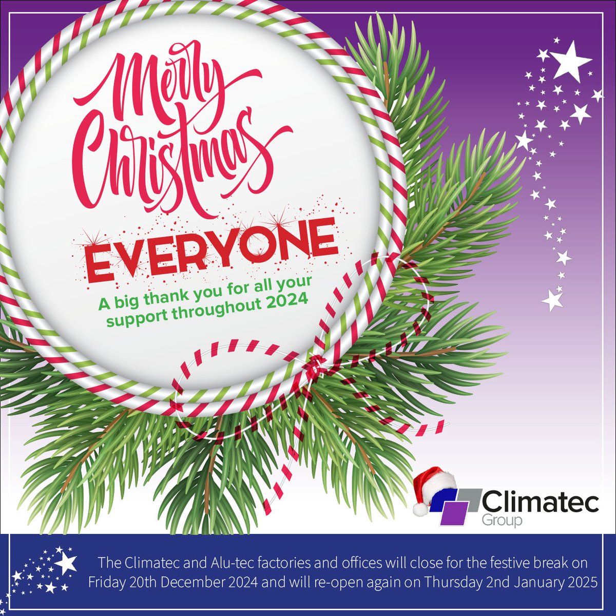 As we head towards our last working day of the year, we just want to wish all of our customers, suppliers, friends and colleagues a very Happy Christmas.

We're going to enjoy a well deserved break and look forward working with you all again in 2025.

Happy Holidays all 🎄