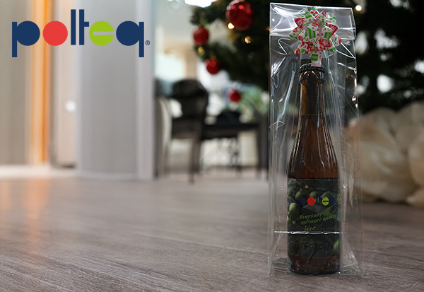 Vandaag sluiten we iets eerder vanwege de kerstbijeenkomst. Dit jaar hebben we een uniek extraatje om uit te delen: een speciaal biertje, gebrouwen door Testspecialist Wim Bruins! Het bier is op maat gemaakt en weerspiegelt de passie die we dagelijks in ons werk stoppen.

#Polteq