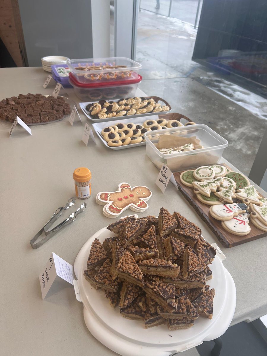Who knew the holiday spirit could taste this delicious? 
Congrats to our "Hudson's Ho Ho Holiday Bake-Off" champions for bringing their A-game and making this season even sweeter!
🏆Big cheers to Erik, Nestor, and Allie (who couldn’t join the photo) for their winning creations!