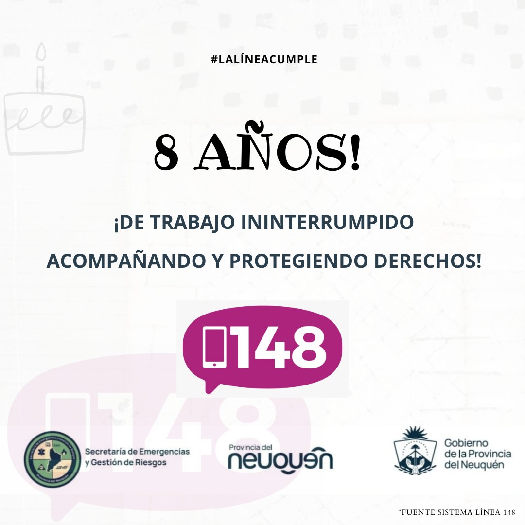 linea148's tweet photo. 🎉 ¡Celebramos 8 años de la Línea 148 y un año de gestión!
Gracias a quienes confiaron en nosotr@s, a nuestro equipo por su humanidad y a @LucianaOrtizLuna por su respaldo. Construimos escucha, acción para vidas libres de violencia.
Sigamos trabajando por una provincia más justa! https://t.co/594qROSaVR