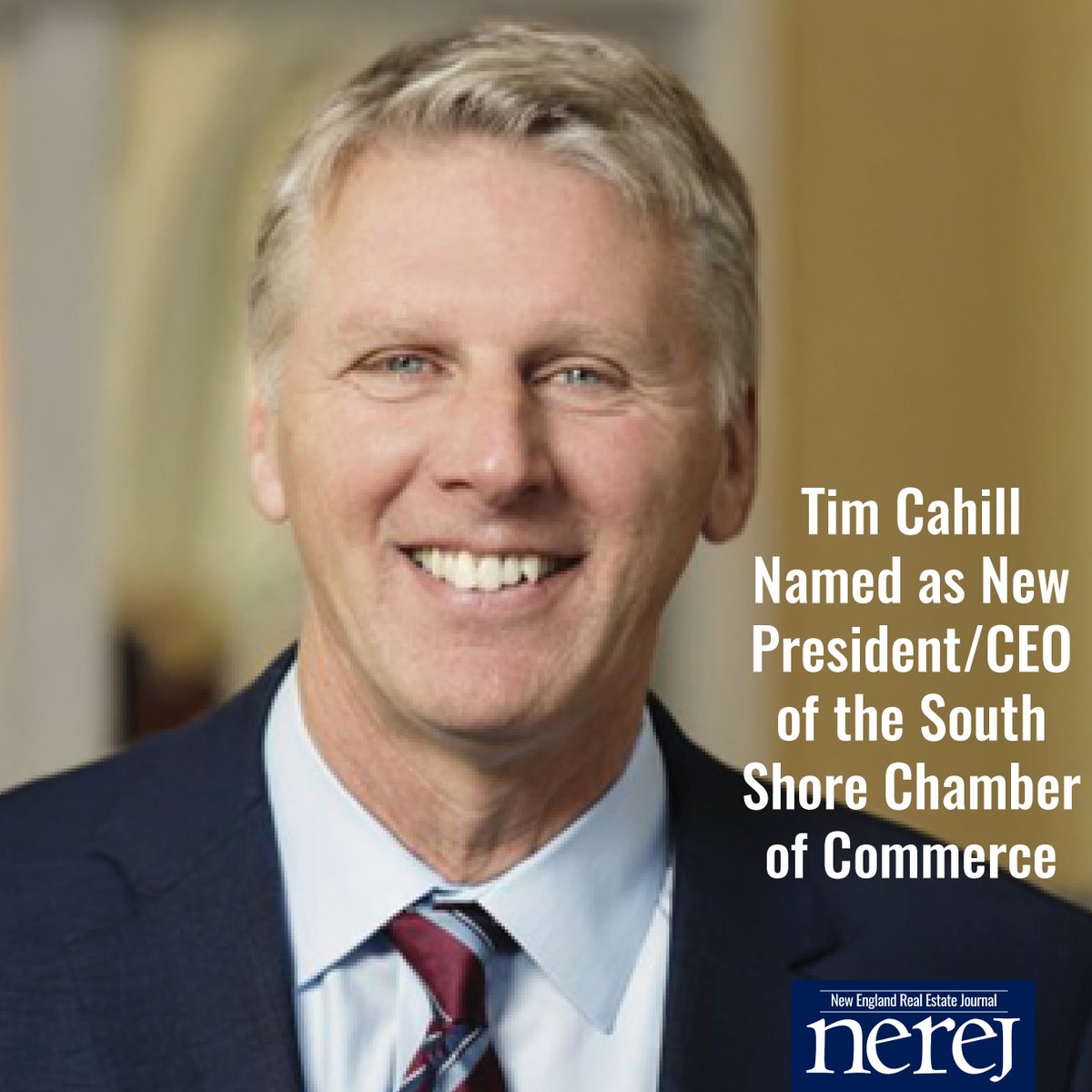 Tim Cahill Named as New President/CEO of the South Shore Chamber of Commerce - Read More here: hubs.la/Q030btNz0 #NEREJ #commercialrealestate <a href="/SSChamber/">South Shore Chamber</a>